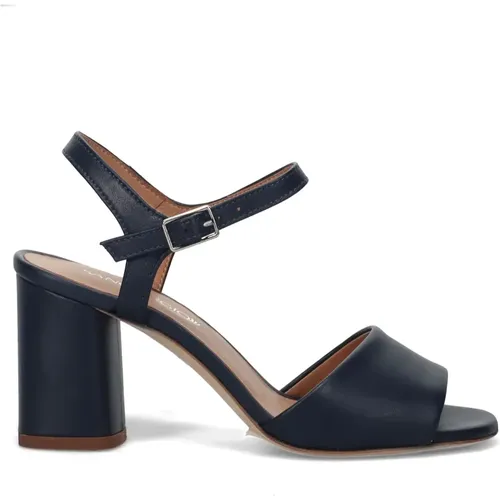 High Heel Sandals, female, , Size: 6 US Leather Block Heel Sandals - Sangiorgio - Modalova