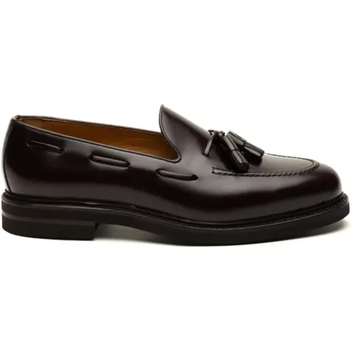 Klassische dunkelbraune Loafer , Herren, Größe: 42 EU - Berwick - Modalova