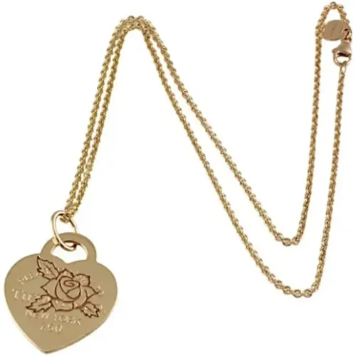 Pre-owned Jewellery, female, , Size: ONE SIZE Pre-owned Rose Gold necklaces - Tiffany & Co. Pre-owned - Modalova