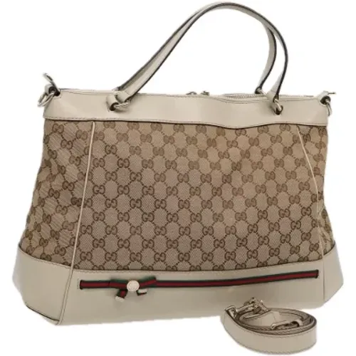 Pre-owned Tote Bags, female, , Size: ONE SIZE Pre-owned Canvas totes - Gucci Vintage - Modalova