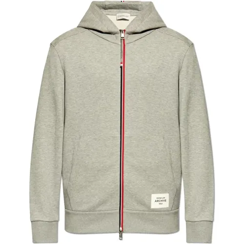 Zip-throughs, male, , Size: 2XL Hooded sweatshirt - Moncler - Modalova