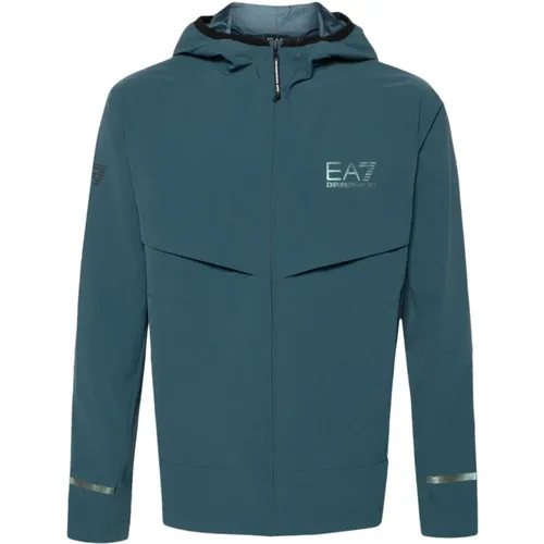 EA7 Coats , male, Sizes: XL, S, 3XL, M, L - Emporio Armani EA7 - Modalova