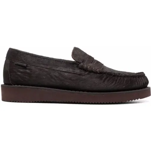 Braune Leder Slip-On Loafers , Herren, Größe: 42 EU - Sebago - Modalova