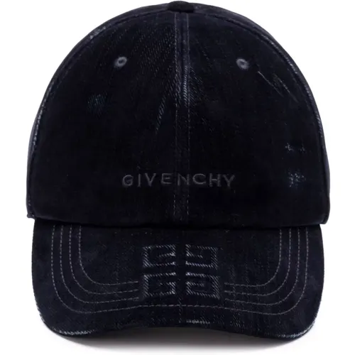 Caps, male, , Size: ONE SIZE Embroidered Logo Curved Peak Hat - Givenchy - Modalova