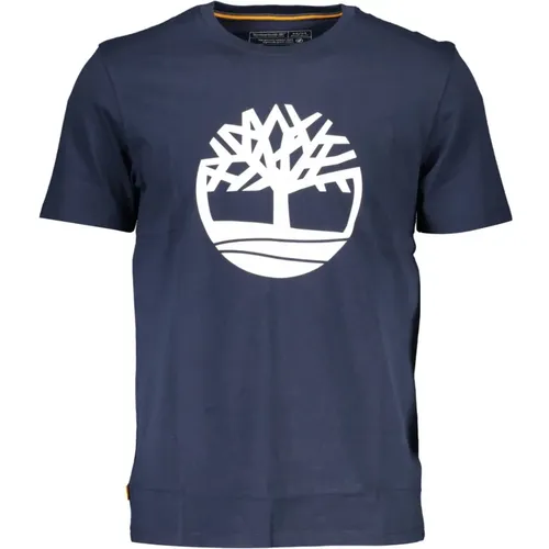 Blaues Bio-Baumwoll-T-Shirt - Timberland - Modalova
