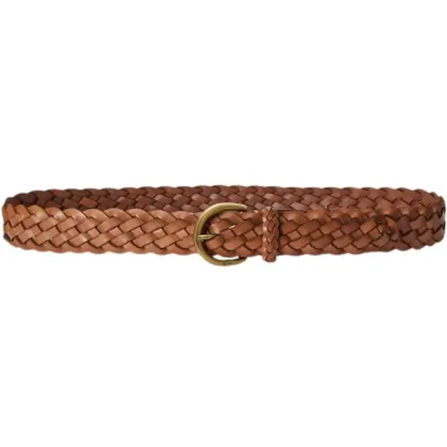 Belts, male, , Size: M Braided Leather Belt - Polo Ralph Lauren - Modalova