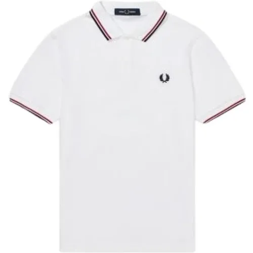 Double Stripe Piqué Polo Shirt M3600 , male, Sizes: XS - Fred Perry - Modalova