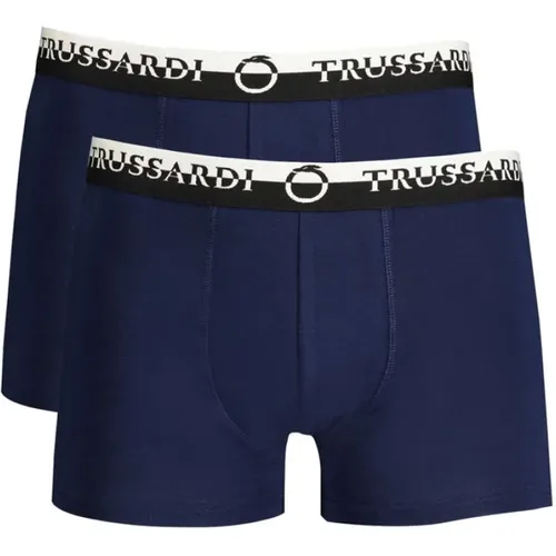 Cotton Boxer Briefs Elastic Waist , male, Sizes: M - Trussardi - Modalova