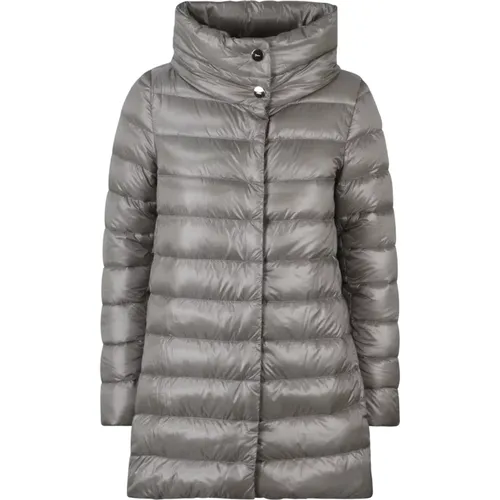 A-Shape Mid Down Jacket , female, Sizes: 2XL, S, L, M, 2XS, XS - Herno - Modalova