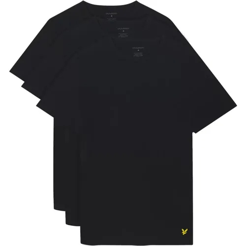 Basic 3er Pack T-shirt , Herren, Größe: XL - Lyle & Scott - Modalova