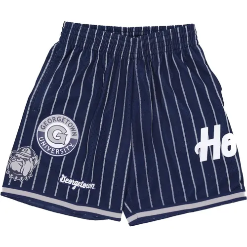 Sportswear, male, , Size: XL Georgetown Hoyas Basketball Mesh Shorts - Mitchell & Ness - Modalova