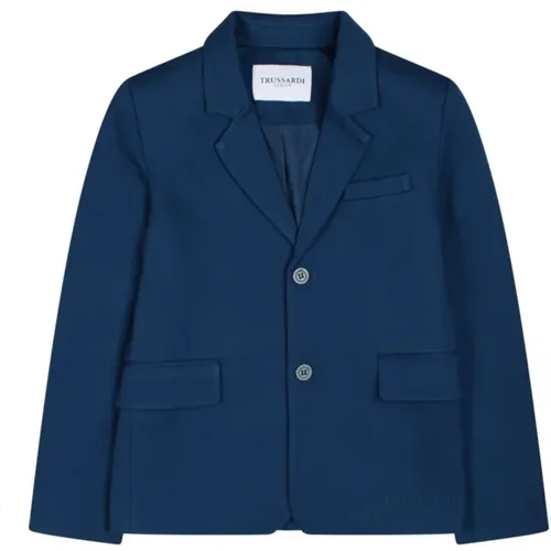 Bestickte weiche Stoffjacke - Trussardi - Modalova