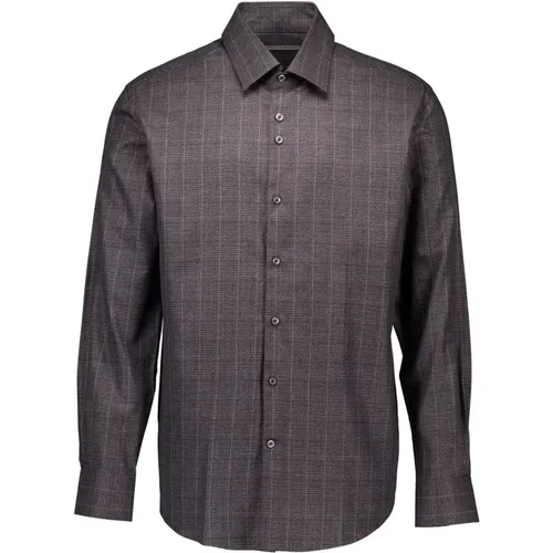 Long Sleeve Shirts Grey , male, Sizes: 4XL - Gentiluomo - Modalova