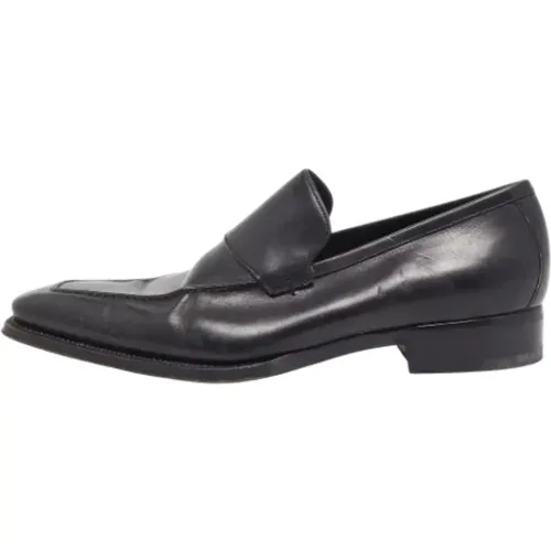 Pre-owned Flats, female, , Size: 11 1/2 US Pre-owned Leather flats - Gucci Vintage - Modalova