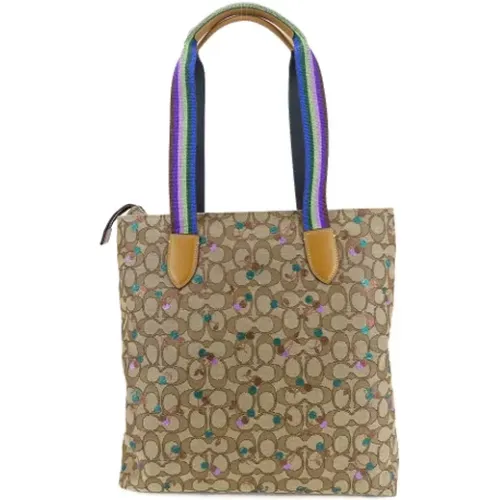 Pre-owned Tote Bags, female, , Size: ONE SIZE Pre-owned Canvas shoulder-bags - Coach Pre-owned - Modalova