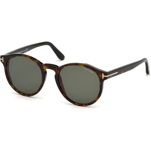 Sunglasses, unisex, , Size: 51 MM Ian Sunglasses Green Havana Frame - Tom Ford - Modalova