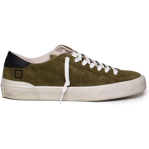 Sneakers, male, , Size: 9 US Army Suede Lace Sneakers - D.a.t.e. - Modalova