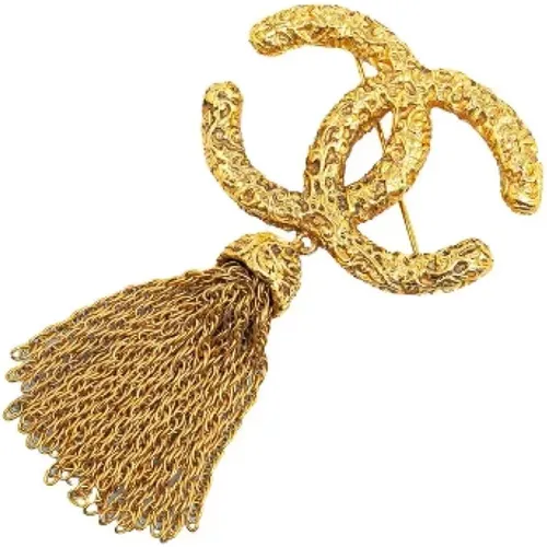 Pre-owned Jewellery, female, , Size: ONE SIZE Pre-owned Metal brooches - Chanel Vintage - Modalova