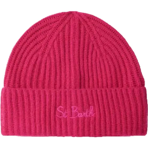 Beanies, female, , Size: ONE SIZE Fuchsia Winter Hat Stylish Design - MC2 Saint Barth - Modalova