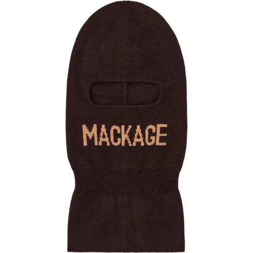 Hats, male, , Size: ONE SIZE Logo Balaclava Ski Mask - Mackage - Modalova