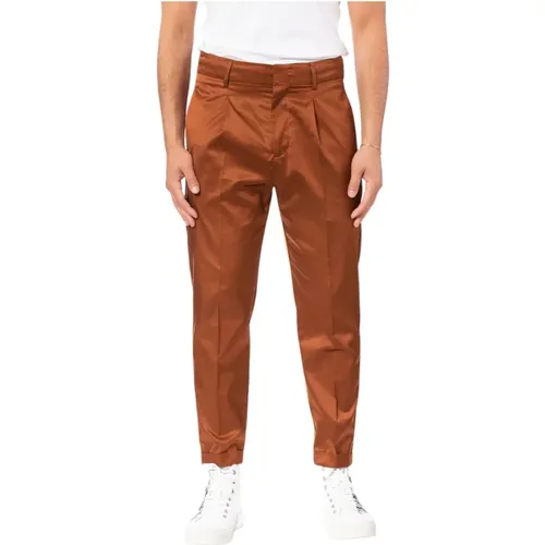 Chinos, male, , Size: L Trousers - Paolo Pecora - Modalova