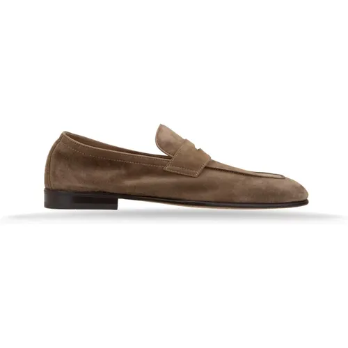 Loafers, male, , Size: 10 US Suede Slip-On Men's Loafer Shoe - BRUNELLO CUCINELLI - Modalova