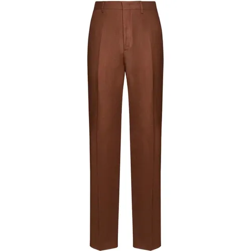 Straight Trousers, male, , Size: 2XL Elegant Trousers No Pinces - Tagliatore - Modalova