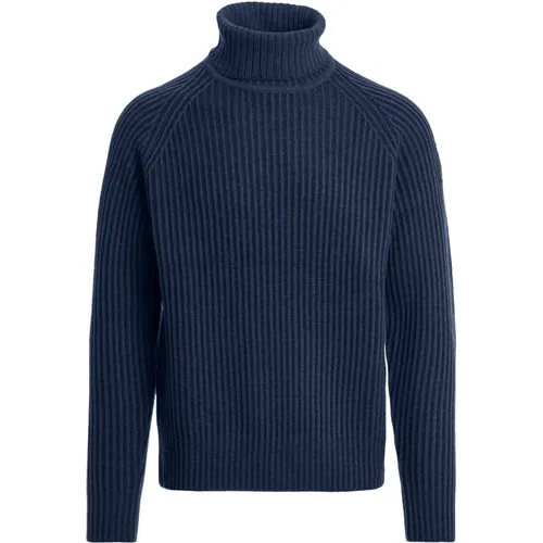 Rib Knit High Neck Merino Sweater , male, Sizes: L, XL, S, M - Parajumpers - Modalova