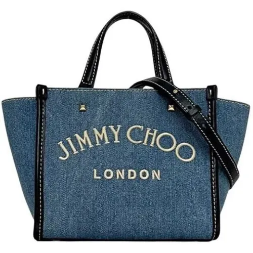 Pre-owned Mini Bags, female, , Size: ONE SIZE Pre-owned Denim Mini Bag - Jimmy Choo Pre-owned - Modalova