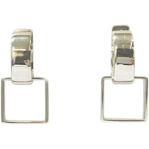 Pre-owned Jewellery, female, , Size: ONE SIZE Pre-owned Silver earrings - Gucci Vintage - Modalova