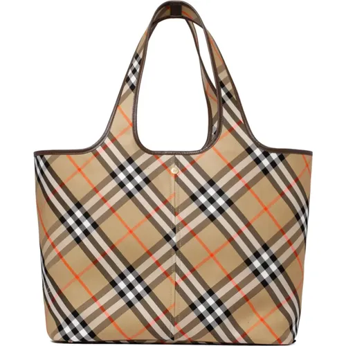 Tote Bags, female, , Size: ONE SIZE Vintage Check Tote Bag - Burberry - Modalova