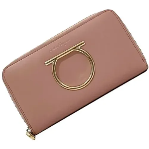 Pre-owned Wallets, female, , Size: ONE SIZE Pre-owned Leather wallets - Salvatore Ferragamo Pre-owned - Modalova