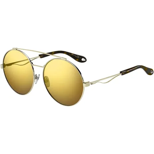 Goldene Braune Spiegel Sonnenbrille GV 7048/S-3Yg , Damen, Größe: 62 MM - Givenchy - Modalova