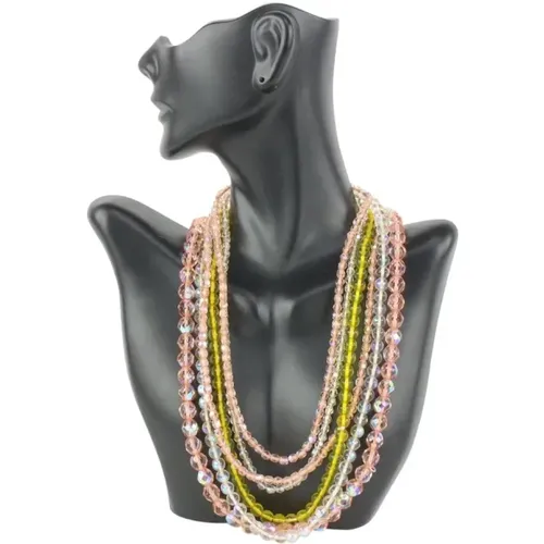 Pre-owned Jewellery, female, , Size: ONE SIZE Multicolored Fabric Necklace - Chanel Vintage - Modalova