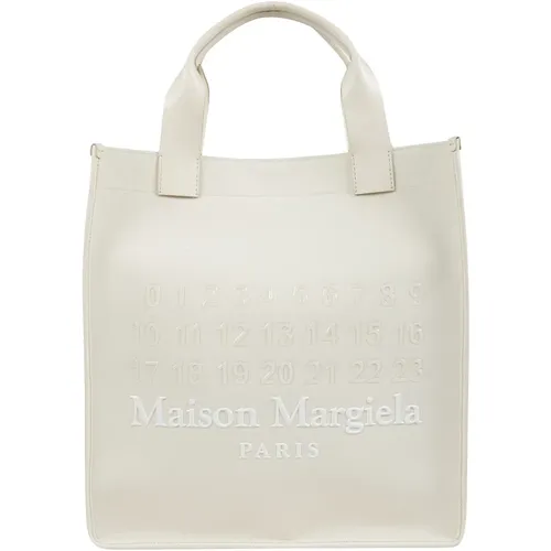 Tote Bags, male, , Size: ONE SIZE Cotton Vertical Cabas Shoulder Bag - Maison Margiela - Modalova