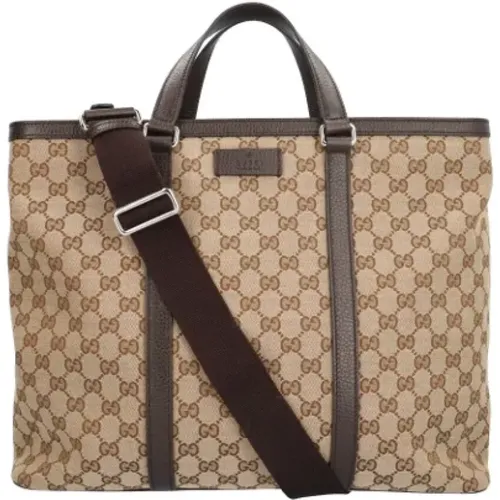 Pre-owned Tote Bags, female, , Size: ONE SIZE Pre-owned Canvas gucci-bags - Gucci Vintage - Modalova