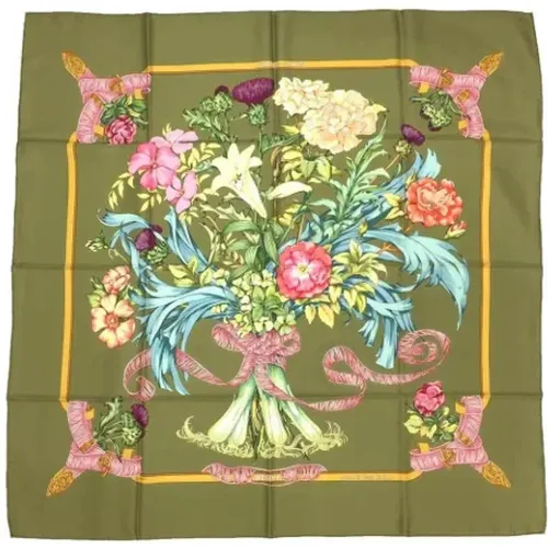 Pre-owned Scarves, female, , Size: ONE SIZE Pre-owned Silk scarves - Hermès Vintage - Modalova