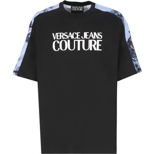 T-Shirts, male, , Size: S Cerulean T-Shirt Spring/Summer Collection 2024 - Versace Jeans Couture - Modalova