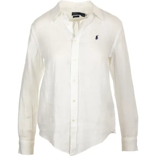 Button Front Long Sleeve Shirt , female, Sizes: XS - Ralph Lauren - Modalova