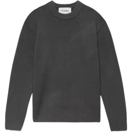 Classic Cashmere Crewneck Sweater , male, Sizes: M, S - Frame - Modalova