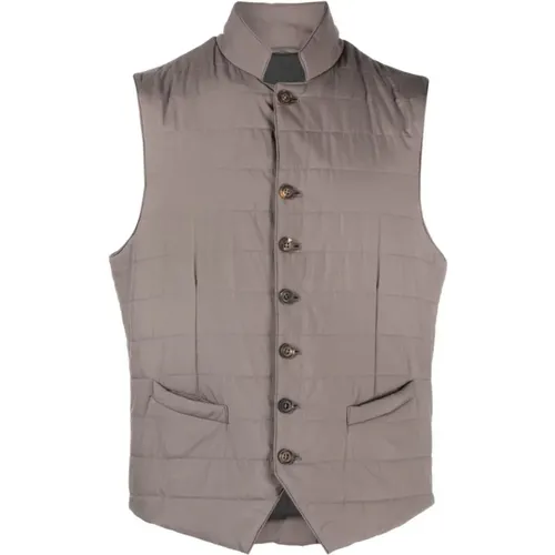 Quilted Gilet with Button Closure , male, Sizes: 2XL - Corneliani - Modalova