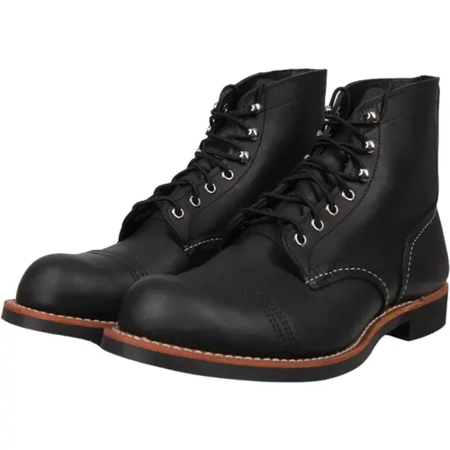 Stylish Men`s Lace-up Boots , male, Sizes: 10 UK, 8 1/2 UK, 11 UK - Red Wing Shoes - Modalova