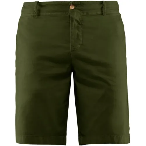 Stretch Cotton Slim Fit Chino Shorts , male, Sizes: W33, W34, W32, W38 - BomBoogie - Modalova