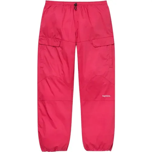 Dark Magenta Cotton Cinch Pant , male, Sizes: S, L - Supreme - Modalova