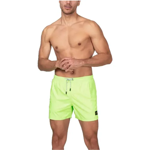 Lime Swim Shorts Ss22 Collection , male, Sizes: S - F**k - Modalova