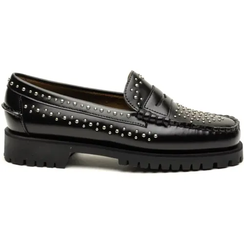 Loafers, female, , Size: 6 US Flat Shoes with Studs - Sebago - Modalova