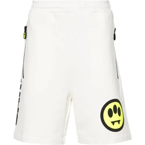 Weiße Shorts mit Motivdruck,Casual Shorts - Barrow - Modalova