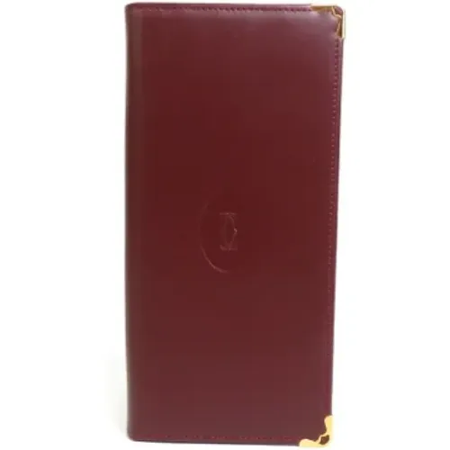 Pre-owned Wallets, female, , Size: ONE SIZE Pre-owned Leather wallets - Cartier Vintage - Modalova