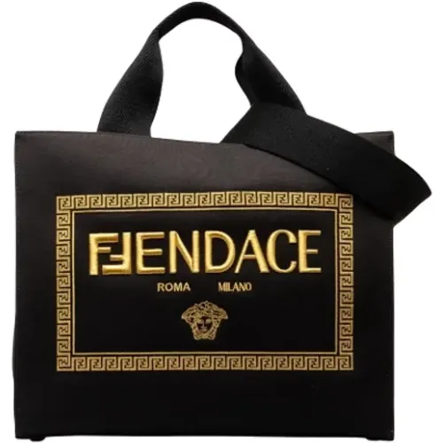 Pre-owned Tote Bags, female, , Size: ONE SIZE Pre-owned Canvas fendi-bags - Fendi Vintage - Modalova