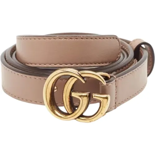 Pre-owned Belts, female, , Size: ONE SIZE Pre-owned Leather belts - Gucci Vintage - Modalova